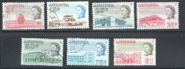 ANTIGUA 1966   7 Values  Queen Elizabeth Definitives Perf 11½ X 11  Used - 1960-1981 Interne Autonomie