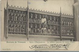 Environs De Tirlemont.  -  Eglise D' Hackendover.    Le Célèbre Panneau En Chêne Sculpté  -  Prachtige Kaart!   - 1903 - Tienen