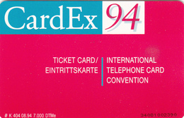 Germany  Phonecard K - CardEx '94-  Superb Used - K-Series: Kundenserie