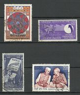 INDIA, 4 Older Stamps, O - Colecciones & Series