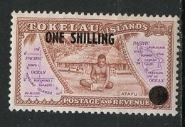 Tokelau Islands 1956  1sh Map Issue #5  MLH - Tokelau