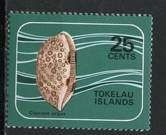 Tokelau Islands 1974  25 Cent Shell Issue #44  MLH - Tokelau