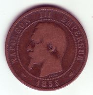 Napoléon III Tête Nue . 10 Centimes 1855 A - 10 Centimes