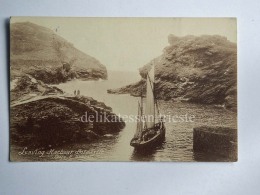 UK CORNOVAGLIA Cornwall BOSCASTLE Kastell Boterel Boat Old Postcard Photo Webber - Altri & Non Classificati