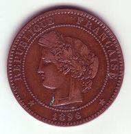 Cérès . 10 Centimes 1896 A . - 10 Centimes