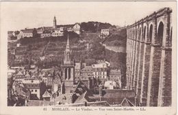 CPA N°61 Dept 29 MORLAIX Le Viaduc Vue Vers Saint Martin - Névez