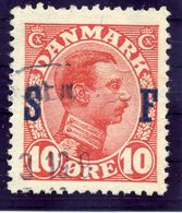 DENMARK 1917 Military Post Overprint On 10 Øre, Used. Michel  2 - Used Stamps