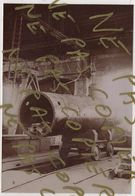 Photo Originale XIX ème Train Montage Locomotives Américaines Baldwin Ateliers De Saintes En 1900 - Trains