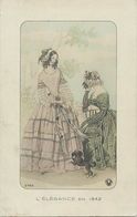 Themes Div - Ref W209- Femmes - Femme -la Mode - L Elegance En 1842- Illustrateurs - Dessin Illustrateur  - - Mode