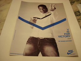 PUBLICITE  VETEMENT NIKE AVEC DIDIER DROGBA 2009 - Sonstige & Ohne Zuordnung