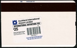 RB 1193 - 2006 Air New Zealand Boarding Pass Raratonga Cook Islands $25 Departure Stamp - Bordkarten