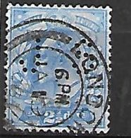 PER325 - GRAN BRETAGNA - PERFIN 110 - 2 1/2 P. - CATALOGO UNIFICATO - Used Stamps