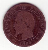 Napoléon III Tête Nue . 5 Centimes 1854 MA - 5 Centimes