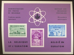 1961  Centre Atomique De MOL   Faible  Tirage 3000X Plus Rare Que La Série  Donc SOUS_COTE - Luxuskleinbögen [LX]