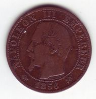 Napoléon III Tête Nue . 5 Centimes 1856 B - 5 Centimes