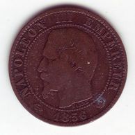 Napoléon III Tête Nue . 5 Centimes 1856 W - 5 Centimes