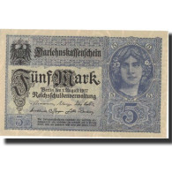 Billet, Allemagne, 5 Mark, 1917, 1917-08-01, KM:56a, SPL+ - 5 Mark