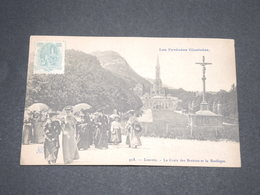 FRANCE - Vignette De Lourdes Sur Carte Postale -  L 13710 - Brieven En Documenten