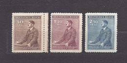 Bohemia & Moravia Böhmen Und Mähren 1942 MH * Mi 85, 87, 88 Sc B9, B11, B12 53.Geburdstag A.Hitler. German Occupation. - Unused Stamps