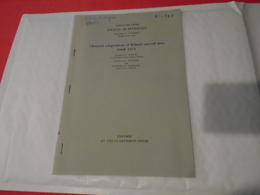 HAWAII : CHEMICAL COMPOSITIONS OF KILAUEA EAST-RIFT LAVA 1968-1971  THOMAS WRIGHT, DONALD SWANSON AND WENDEL DUFFIELD - Earth Science