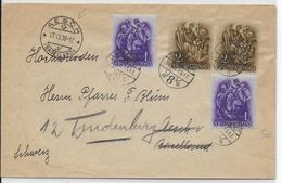 1938 - HONGRIE - ENVELOPPE De BUDAPEST  => AESCH BASEL (SUISSE) - Briefe U. Dokumente