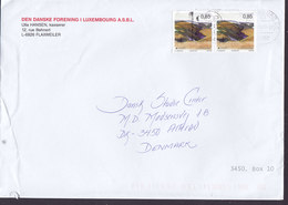 Luxembourg DEN DANSKE FORENING I Luxembourg Slogan Flamme LUXEMBOURG 2011 Cover Lettre ALLERØD Denmark 2x Europa CEPT - Briefe U. Dokumente