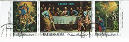 Ras Alkhaima , 1970 , Easter , Paques , Last Supper Of Christ , Annunciation , Assumption , Philippe Champaigne - Easter