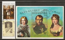 Chad 1971 Mi# 373 Zf, Block 17 A Used - 150th Anniv. Death Of Napoleon Bonaparte - Napoleon