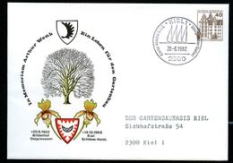 Bund PU111 B2/007 Privat-Umschlag ORCHIDEEN ARHTUR WENK Sost. Kiel 1982 - Enveloppes Privées - Oblitérées