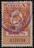 ARGENTINA / Tax - Revenue Stamp / Ley De Sellos - Used - Dienstzegels