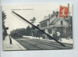 CPA - Vaumoise  -(Oise) - La Gare (Intérieur) -  (Train , Locomotive ) - Vaumoise