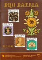 Switzerland / 1992 / Pro Patria / Art / Philatelic Postage Stamps Prospectus, Leaflet, Brochure - Otros & Sin Clasificación