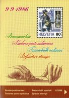 Switzerland / 1986 / Definitive / Philatelic Postage Stamps Prospectus, Leaflet, Brochure - Other & Unclassified