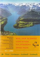 Switzerland / 1991 / Swiss Path / Philatelic Postage Stamps Prospectus, Leaflet, Brochure - Other & Unclassified