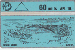 Aruba  Phonecard- Natural Bridge - 60u - Fine Used - Aruba