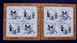 Rumänien 6950/1 Block 624 I Und II Oo/ESST, EUROPA/CEPT 2015, Historisches Spielzeug - Used Stamps