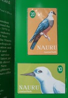 NAURU - 1st Phonecard Set Of 2 - ComCard Pacific - $10 & $20 - White Tern & Micronesian Pigeon - Mint In Folder - Nauru