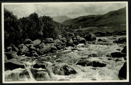 RB 1195 - Real Photo Postcard - Mountain In Flood Gruinard River Between Gairloch Ullapool - Ross & Cromarty