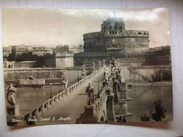 Carte Postale Italie - Roma - Ponte Castel S.Angelo  ( Noir Et Blanc Non Circulée) - Bruggen