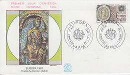 Enveloppe  FDC  1er  Jour   FRANCE    EUROPA    PARIS   1982 - 1982