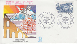 Enveloppe  FDC  1er  Jour   FRANCE    EUROPA    PARIS   1982 - 1982