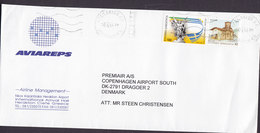 Greece AVIAREPS Airline Crete Kreta HERAKLION 1998 Cover Lettera DRAGØR Denmark - Lettres & Documents