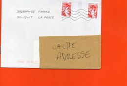 LETTRE PRIORITAIRE 2 X  0.85 € SABINE ROUGE   DERNIER JOUR DU TARIF - Postal Rates