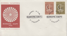 Enveloppe  FDC  1er  Jour     GRECE      EUROPA    1966 - 1966