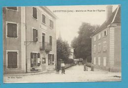 CPA Mairie Et Rue De L'Eglise LOYETTES 01 - Non Classés