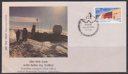 India 1989 Antarctica / Dashin Gangotri Post Office / Indian Scientifi Station 1v FDC (37741) - Onderzoeksstations