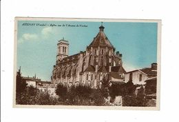 Cpa AIZENAY Vendée église Vue De L'avenue De Verdun  - Coll Roux - Aizenay