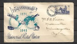 Australie  1949  FDC   Lettre De Enogger Dans Le Queensland Vers Ceylan U.P. U - Lettres & Documents