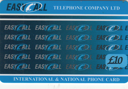 UK  Phonecard  Easy Call £10 Remote Memory - Fine Used - Emissions Entreprises