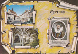 28 EPERNON / MULTIVUES SUR PARCHEMIN / PORTRAIT DU DUC- 1554-1642 - Epernon